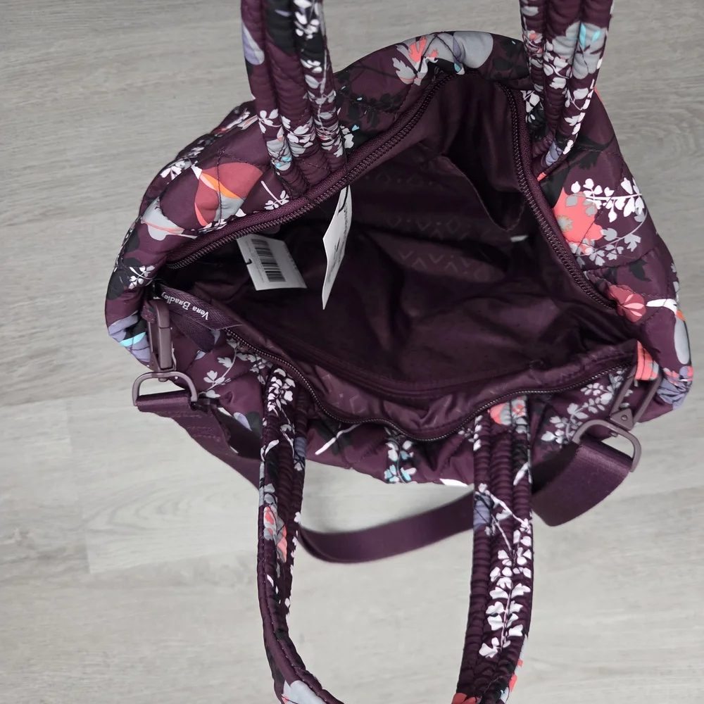 Vera Bradley Floral Purple Women's Bag - Picture 3 of 3